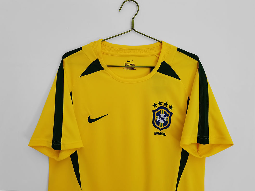 Thumbnail: Brazil Retro Replica Classic Football Shirt 2002 Home