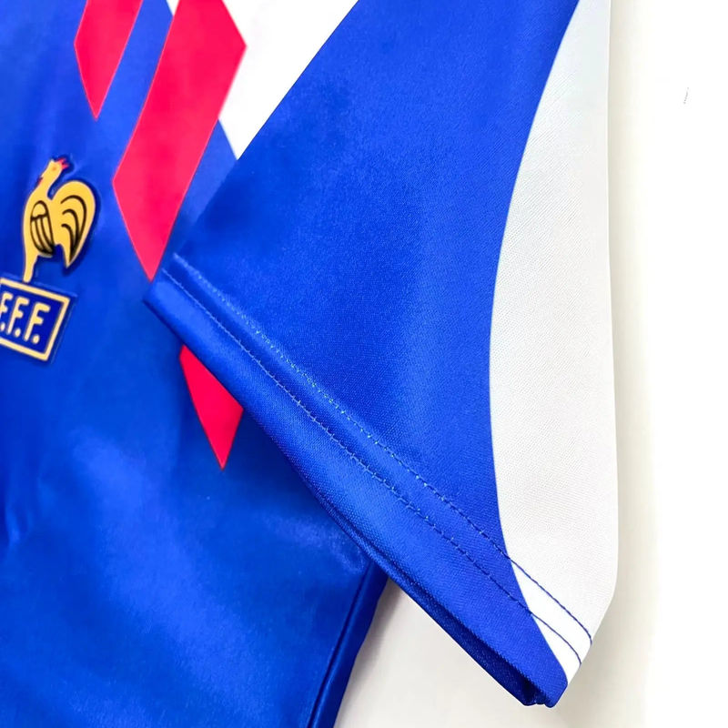 Thumbnail: France Retro Replica Classic Home Football Shirt 1988-90