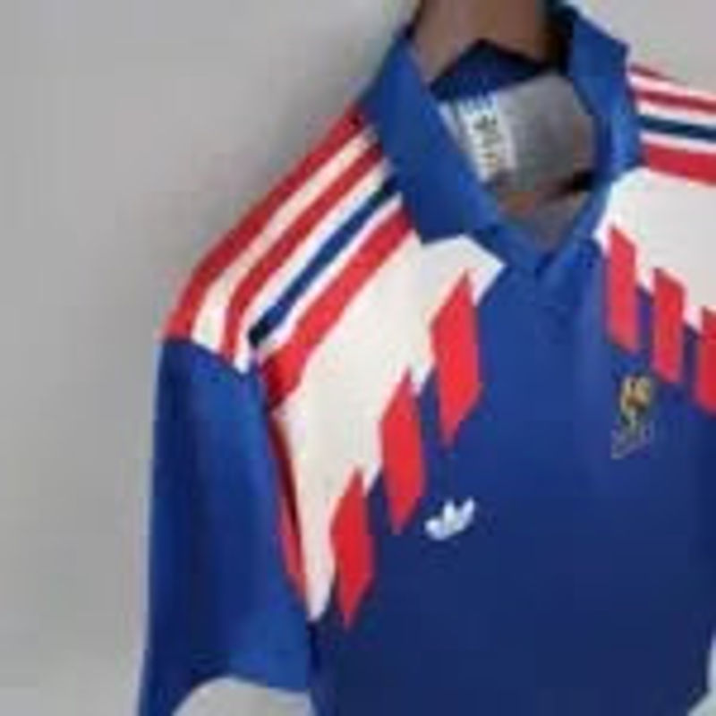 Thumbnail: France Retro Replica Classic Home Football Shirt 1988-90
