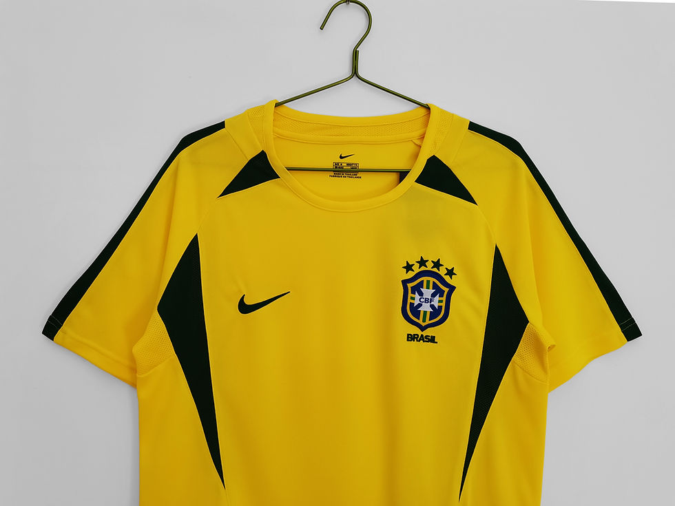 Thumbnail: Brazil Retro Replica Classic Football Shirt 2002 Home