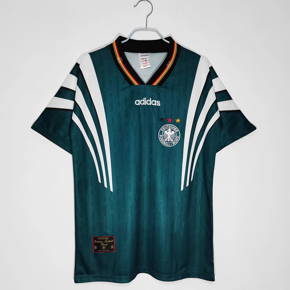 Germany Retro Replica Classic Away Football Shirt 1996