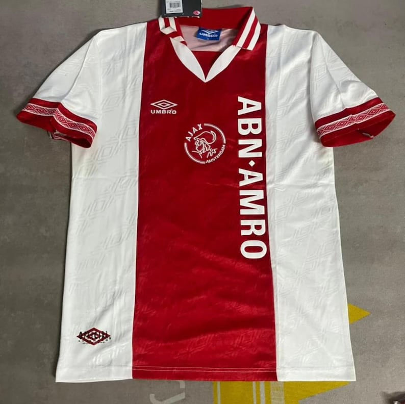 Thumbnail: Ajax Retro Replica Classic Home Football Shirt 1995-96