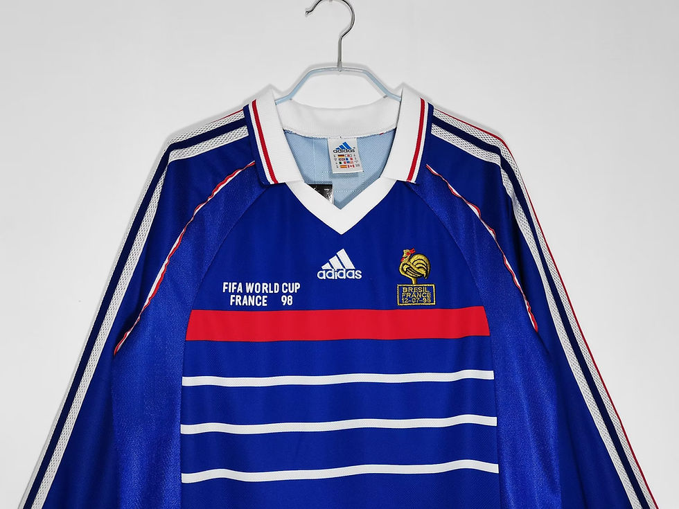 Thumbnail: France Retro Replica Classic Football Shirt Home 1998