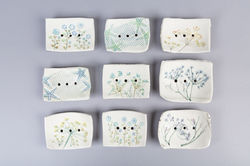 R Dickinson soap dishes