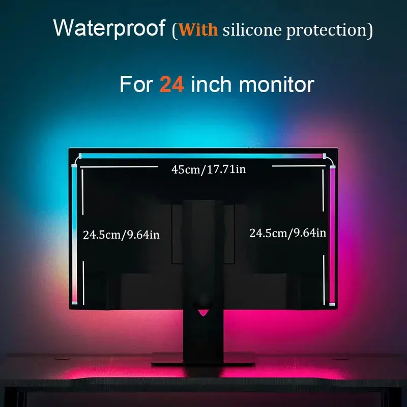 Thumbnail: RGB Gaming Light Strip Computer Screen Sync Backlight Monitor Ambient Lighting