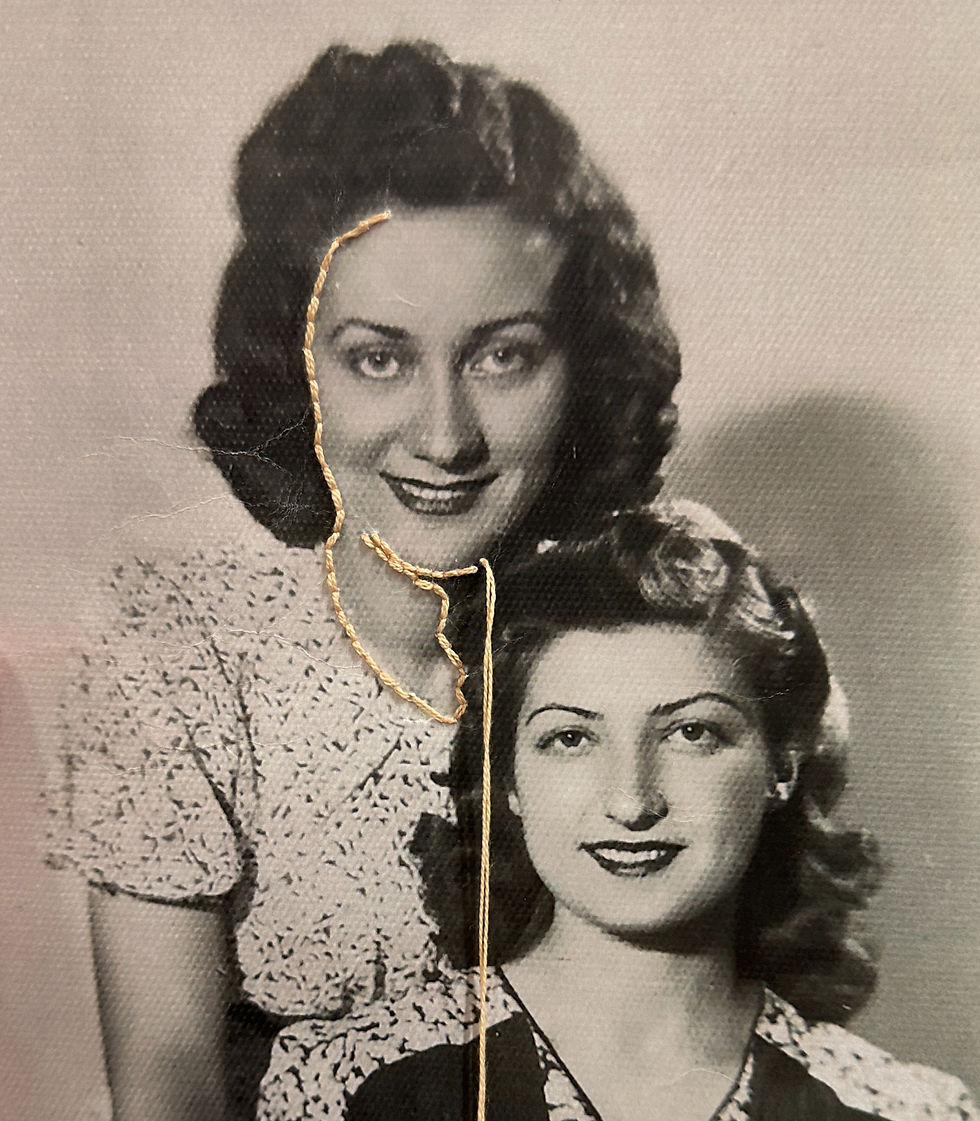 In the Words of Damla Sandal: “With each stitch, we discover gender norms in old photos, weaving memory through art"