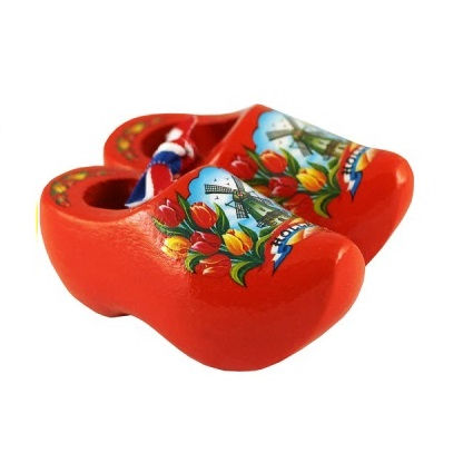 Thumbnail: WOODEN SHOE - 2 Shoe Souvenir 5cm