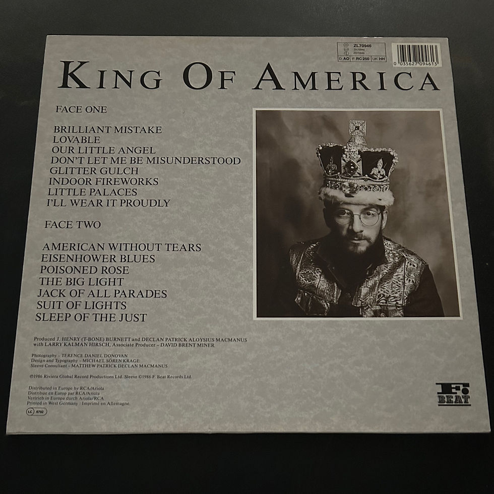 Thumbnail: Eric Costello: King Of America Album Back