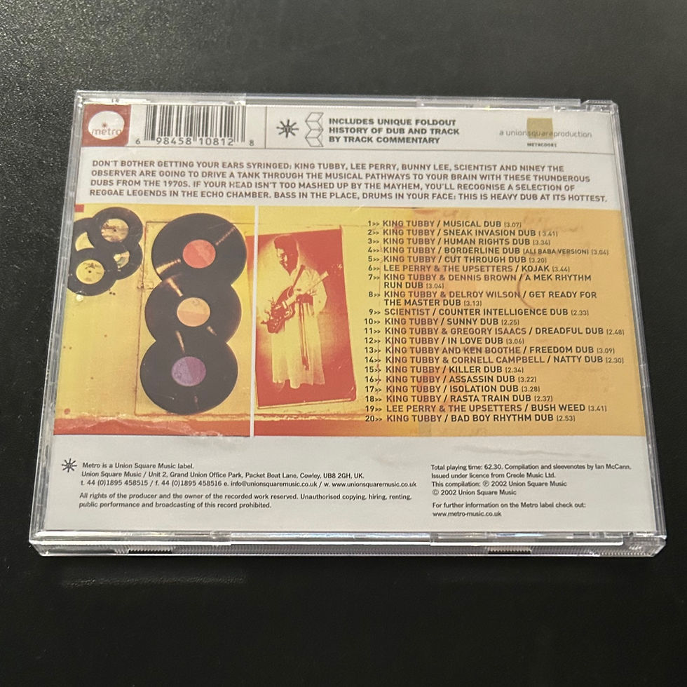 Thumbnail: Various Artists: Dub / More Bass Culture Album Back