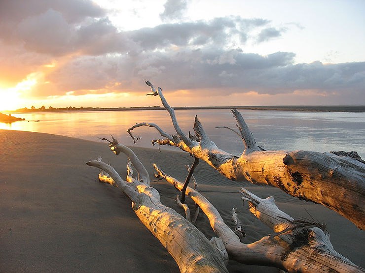 Sunset on New Zealand's Tasman Sea