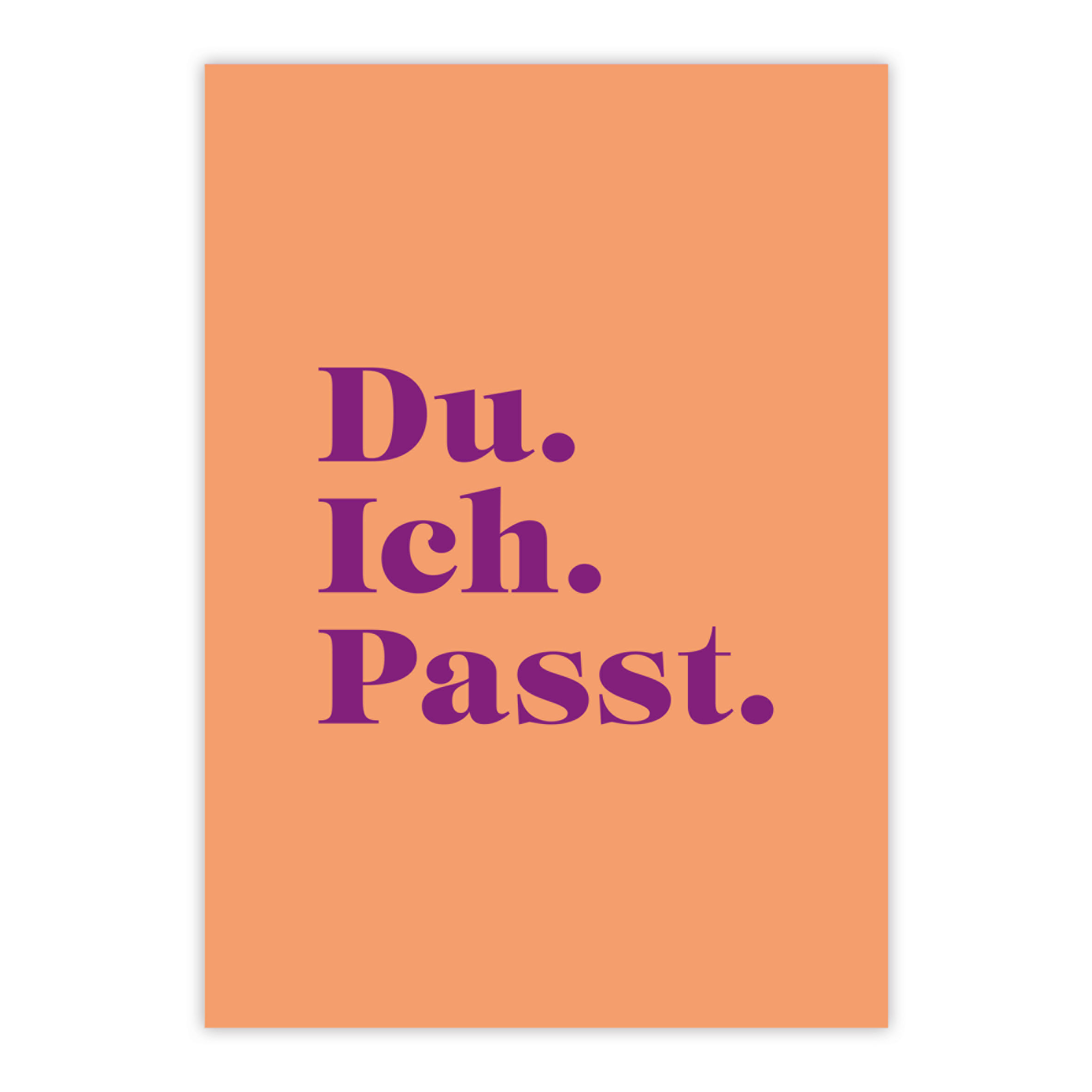 Du. Ich. Passt. Postcard D@H (Uds por caja: 12)