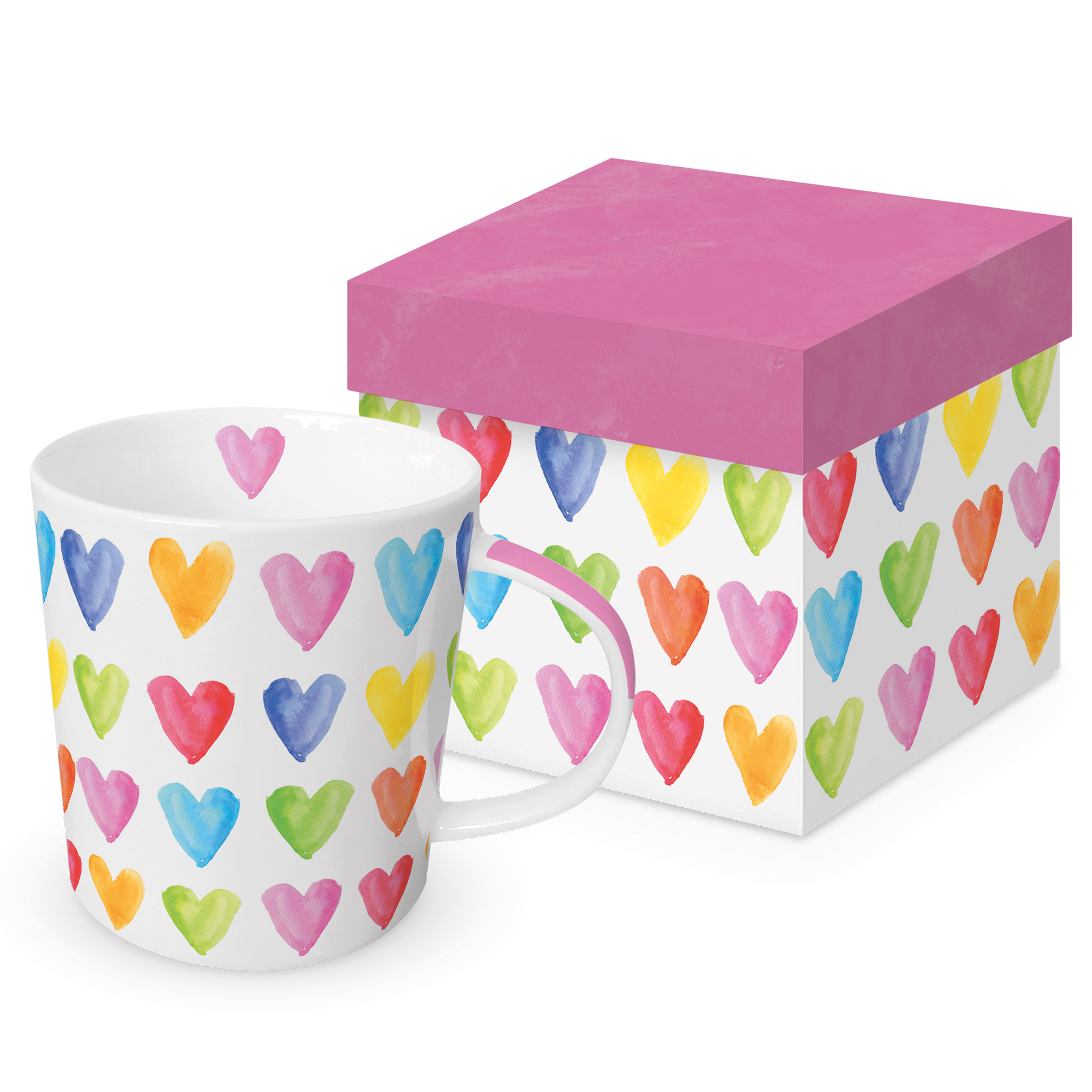 Aquarell Hearts Trend Mug GB (Uds por caja: 6)