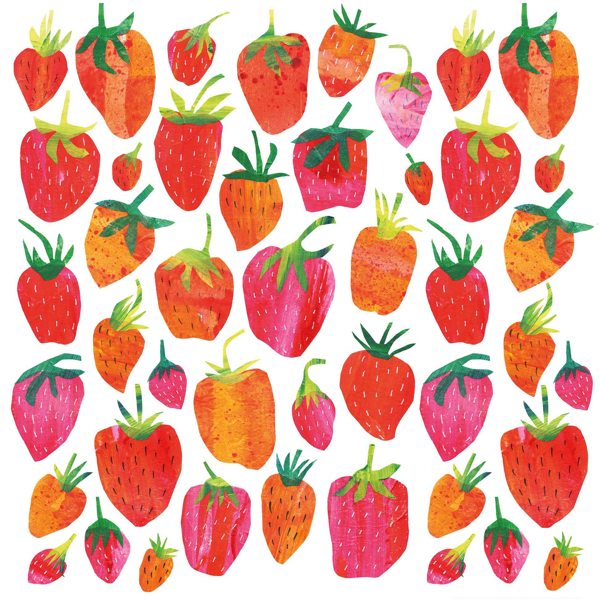 Strawberry Collage Napkin 33x33 (Uds por caja: 12)