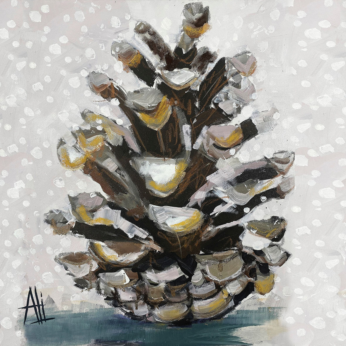 Pinecone Portrait Napkin 33x33 (Uds por caja: 12)