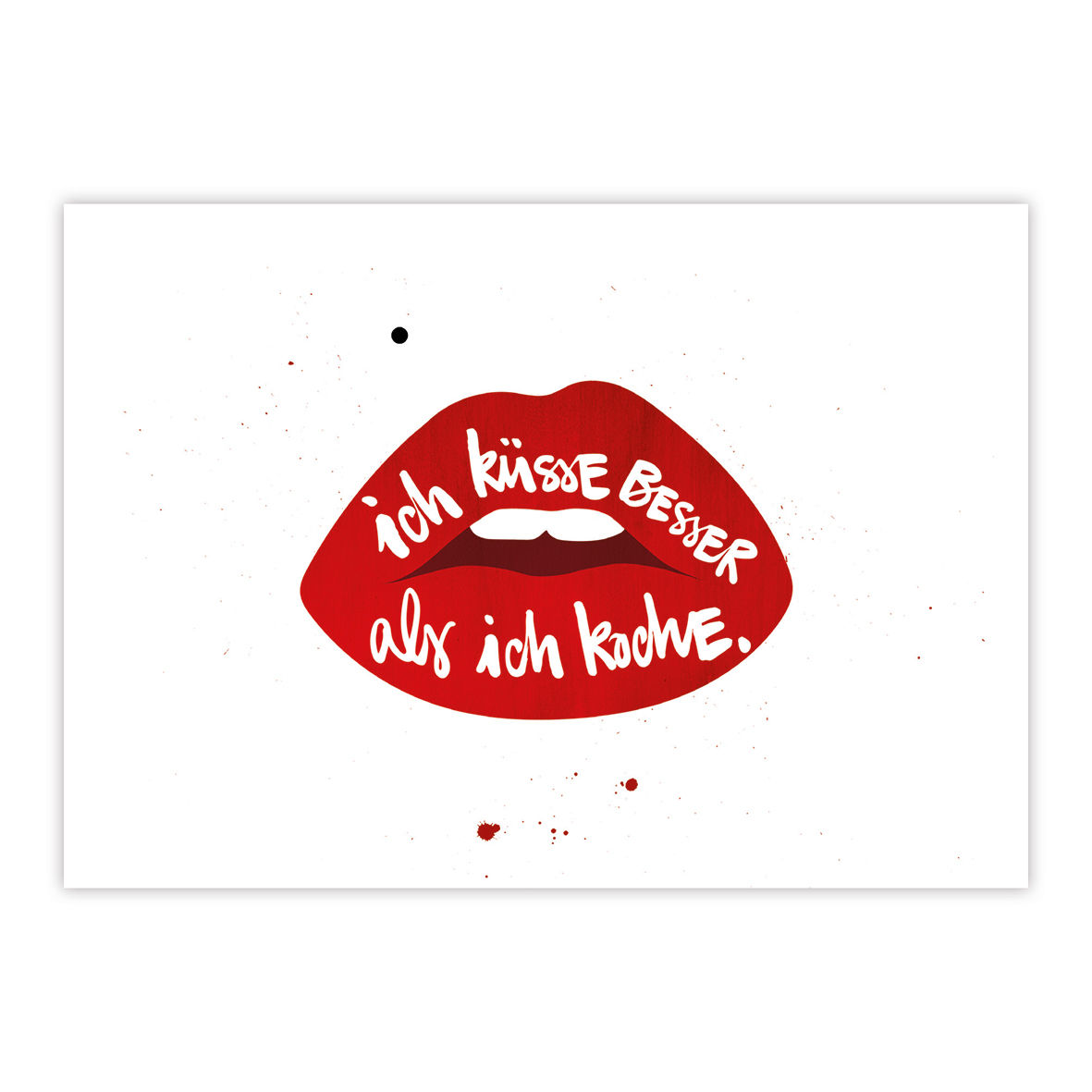 Ich küsse besser Postcard (Uds por caja: 12)