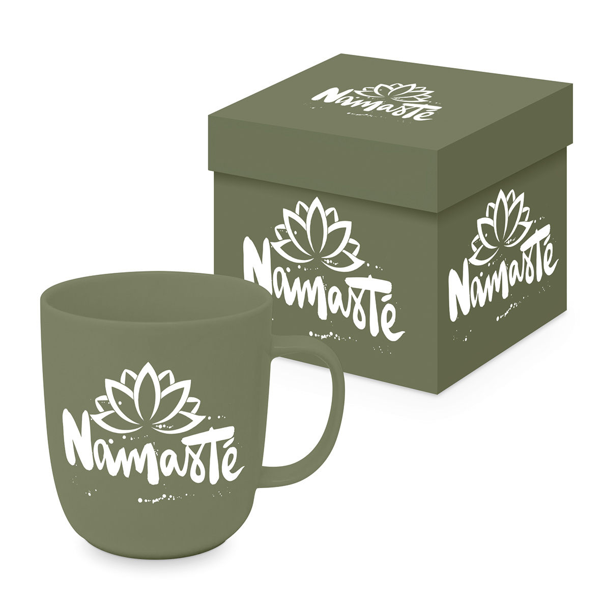 Namasté green Matte Mug GB (Uds por caja: 6)
