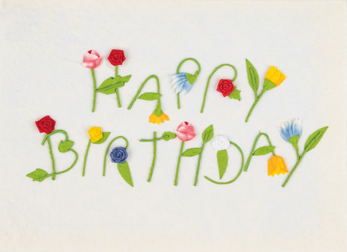 Writing card. Happy Birthday (Unidades por caja: 6)