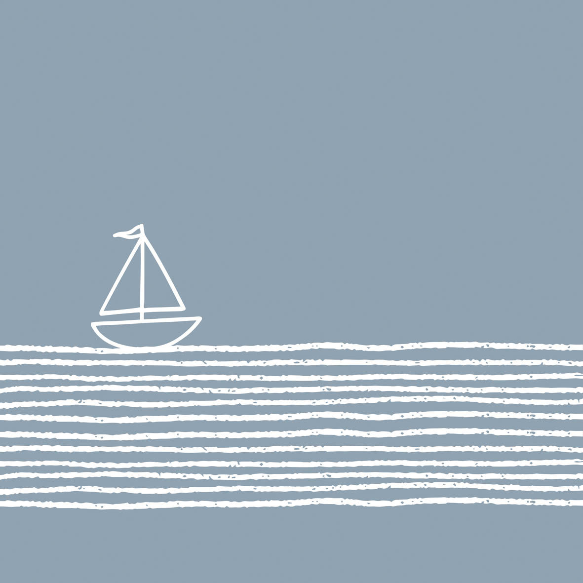 Pure Sailing blue Napkin 33x33 (Uds por caja: 12)