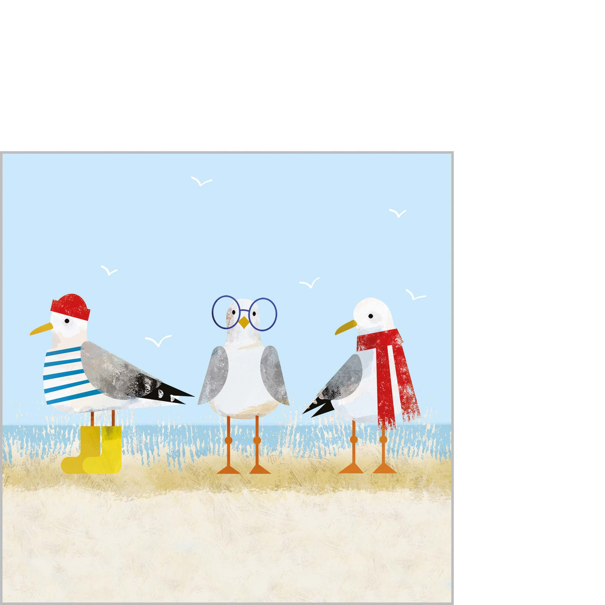 Sassy Seagulls Napkin 25x25 (Uds por caja: 12)