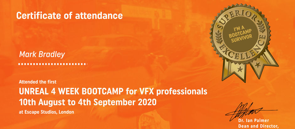 Unreal Engine for VFX Bootcamp Completed