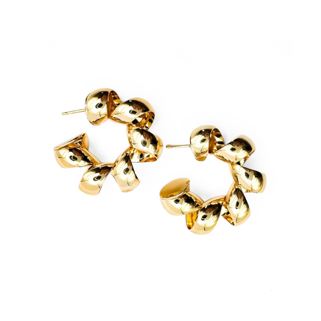 Brinco Argola Espiral Bold