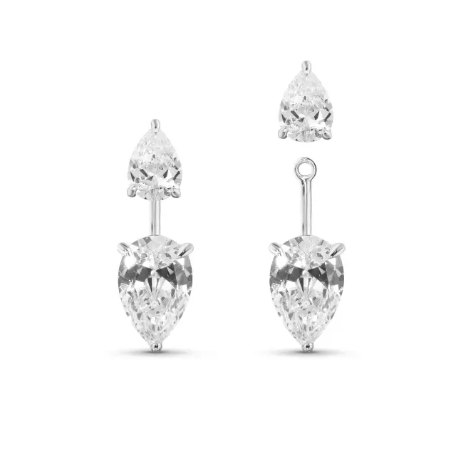 mini ear jacket gota cristal