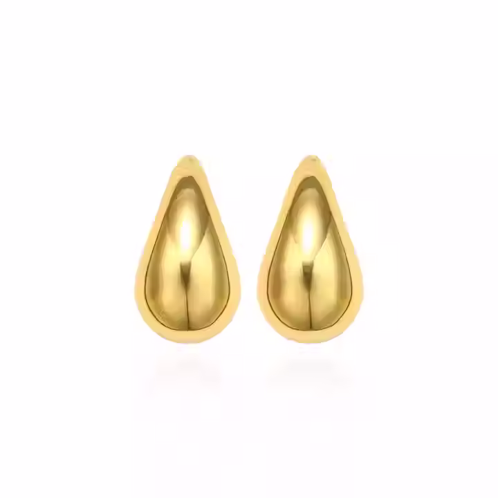 Brinco Gota P Dourado [Inox]
