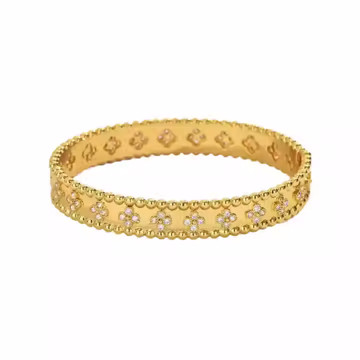 Miniatura: Bracelete VCA Zircônia e Borda Trabalhada