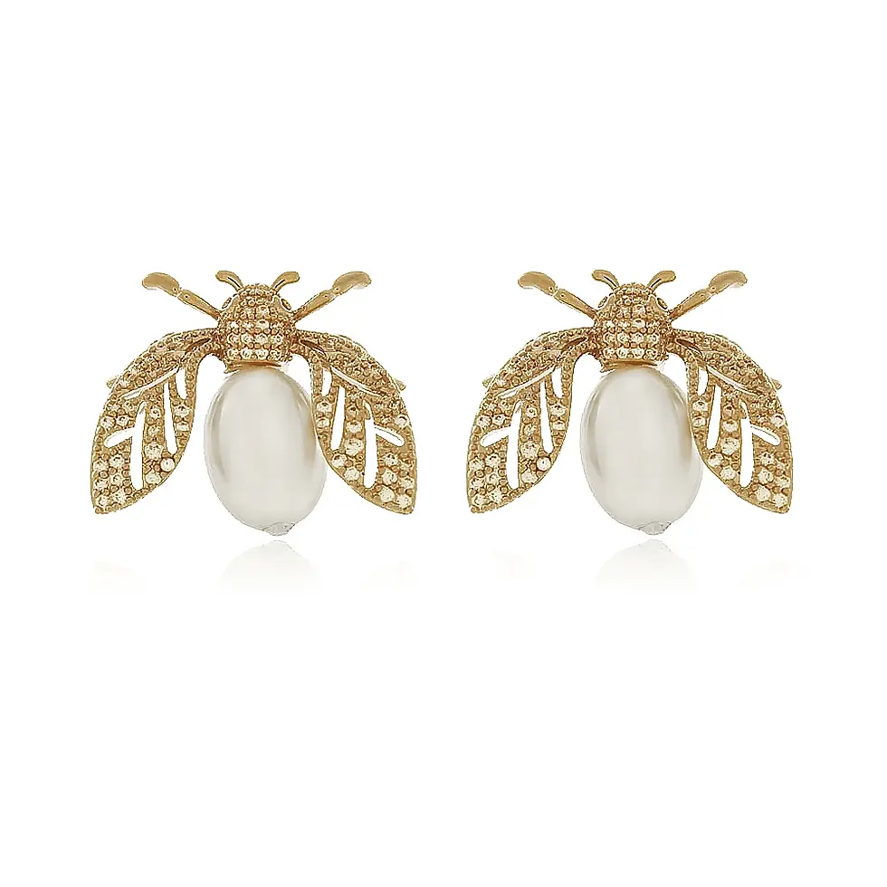Brinco Queen Bee dourado