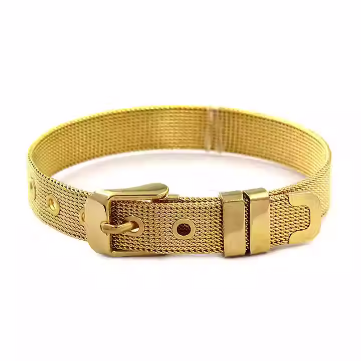 Pulseira Relógio Inox Dourada