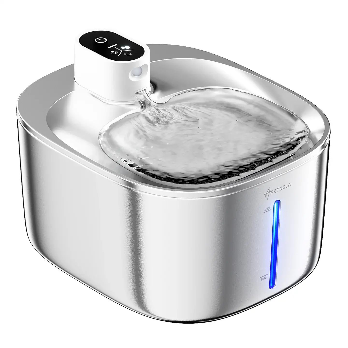 APETDOLA Bebedouro automático de inox 4L
