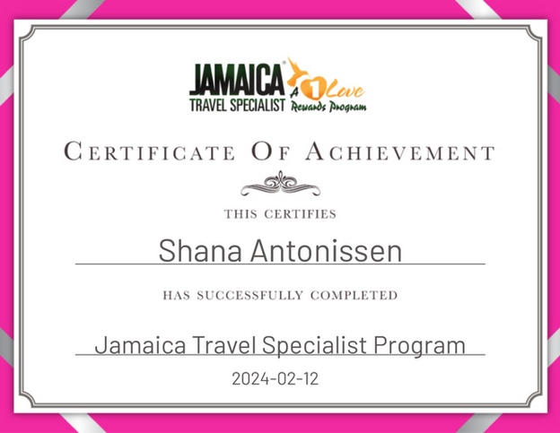 Destination Certification - Jamaica