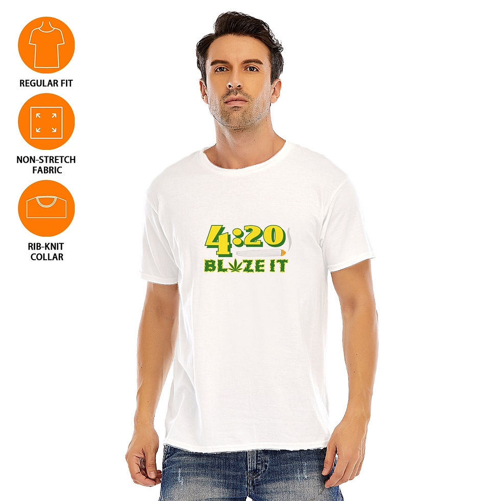 Thumbnail: 4:20 bLaze it Unisex O-neck Short Sleeve T-shirt | 180GSM Cotton
