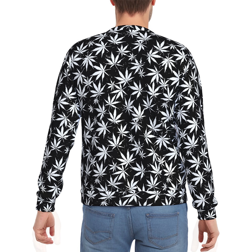 Thumbnail: 420 BkW Lit blunt Men's Heavy Fleece Sweatshirt