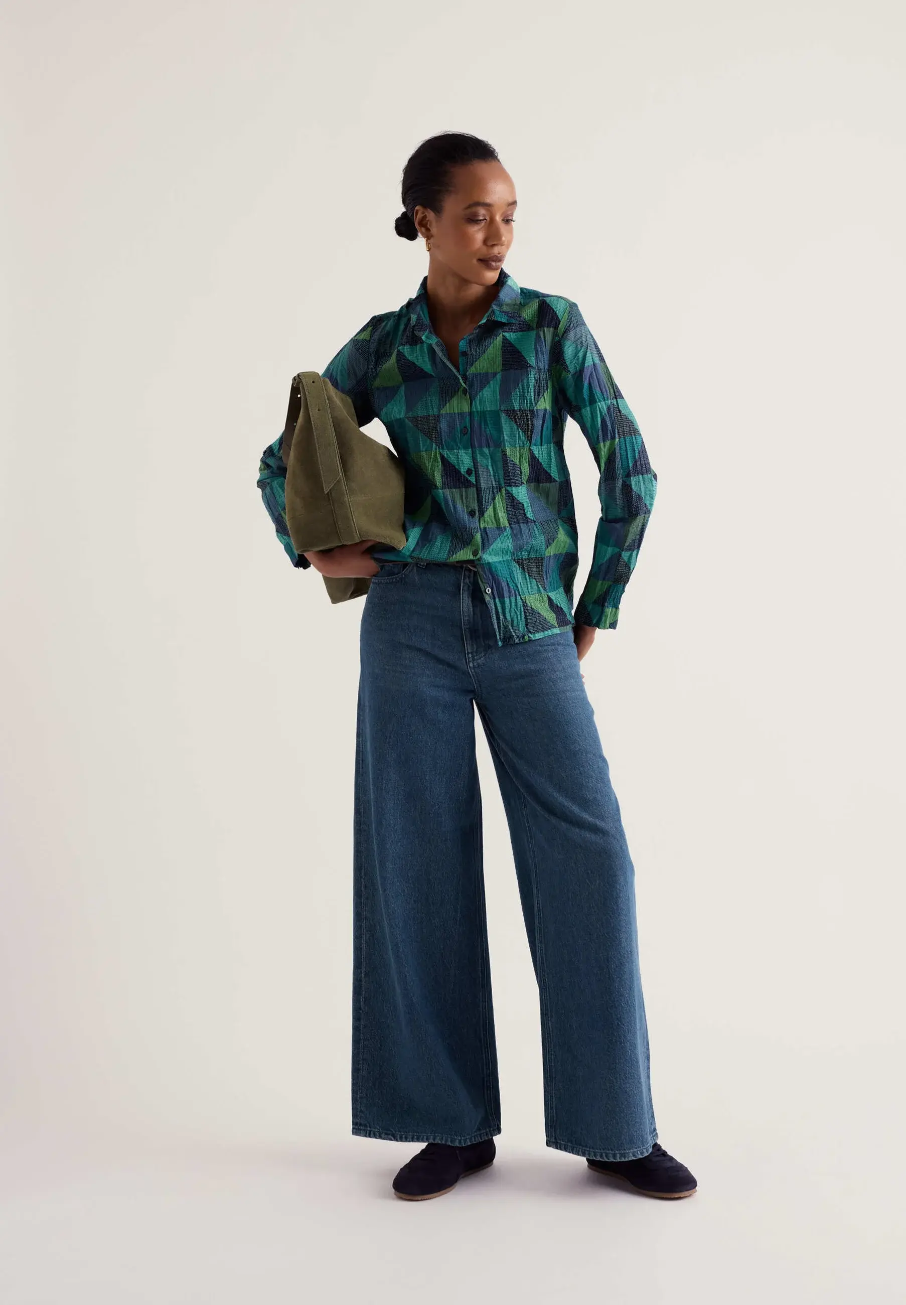 Seasalt Larissa Shirt - Blanket Geo Estuary