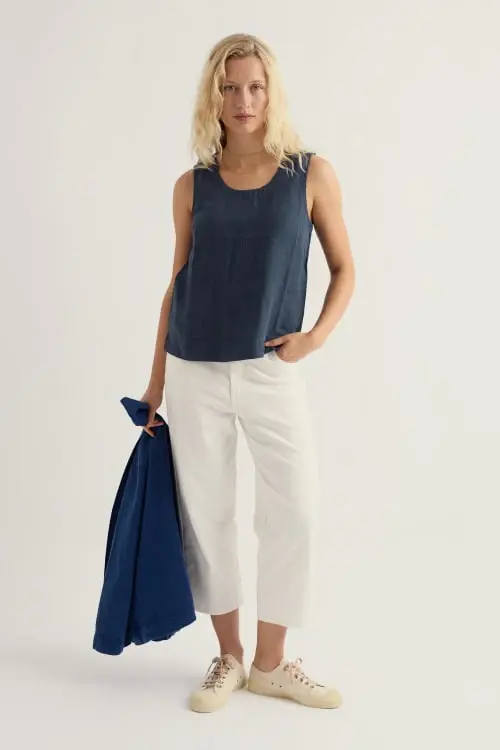 Seasalt Lighthouse Station Linen Vest