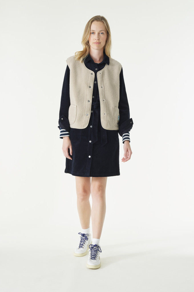 Mousqueton Ginou Sherpa Sleeveless Vest