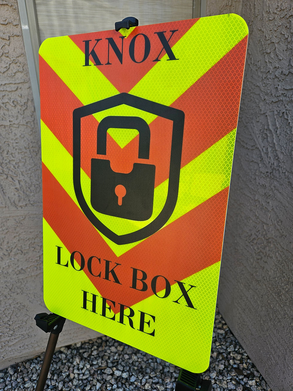 Lock Box Signs Printable Knox Lock Box emergency access sign | Fire Beacon Solutions LLC