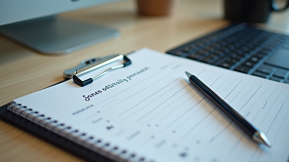 High angle view of a desk with Japanese study materials and a notebook
