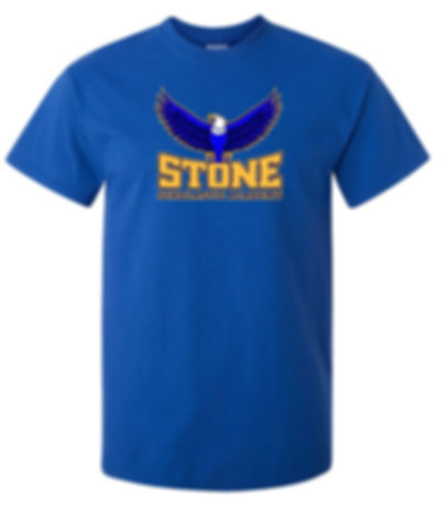 Royal Blue & Gold 50/50 Tee