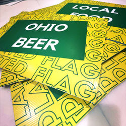 Planted Flag Brewing Yard Signs