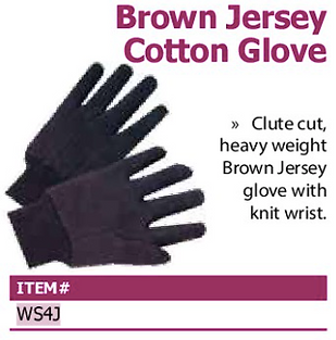 brown jersey glove