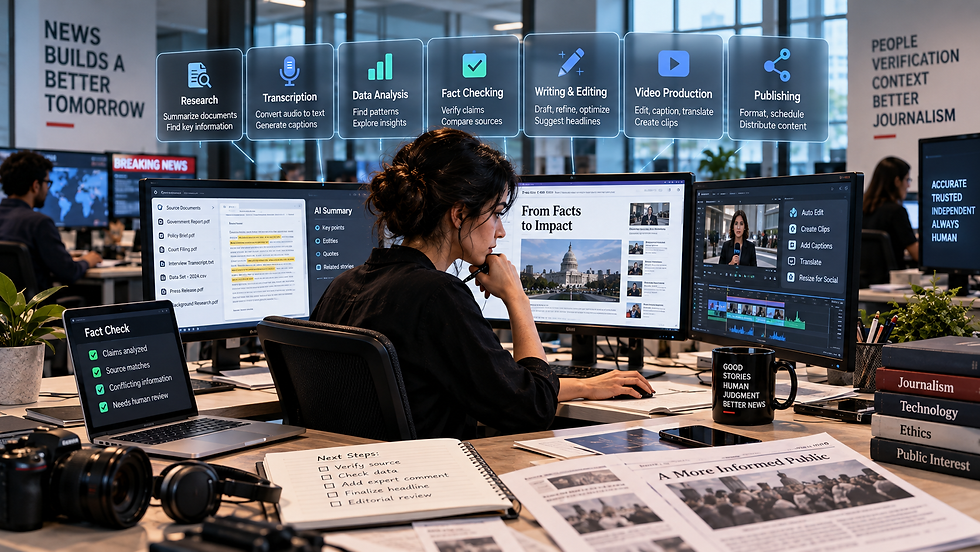 AI Tools For Journalists: What Newsrooms Can Automate And What They Shouldn’t