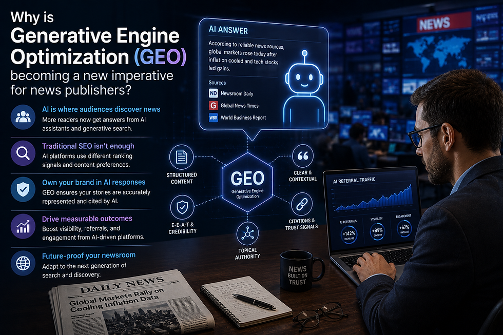 Optimization (GEO) becoming a new imperative for news publishers
