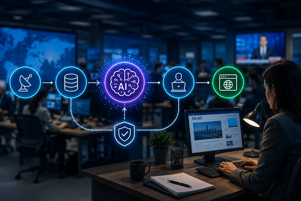 AI Newsroom Infrastructure Explained: Models, Databases, Queues, APIs And Editorial Workflows
