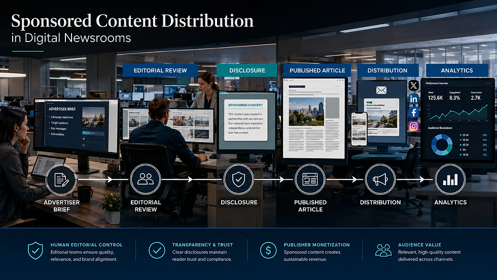 Sponsored Content Distribution in Digital Newsrooms: A Publisher’s Guide