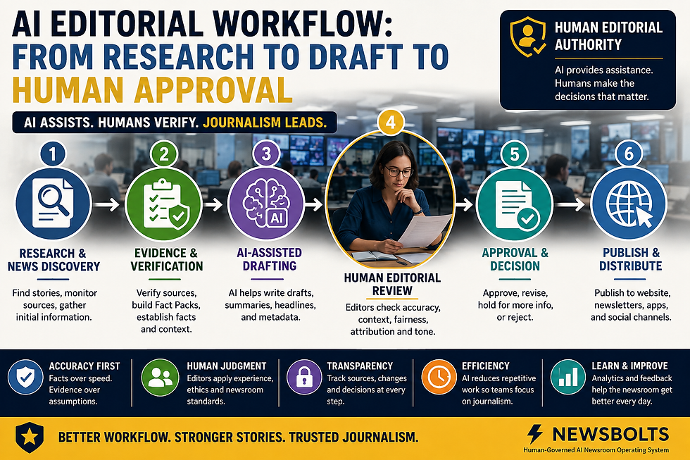 AI Editorial Workflow: From Research To Draft To Human Approval