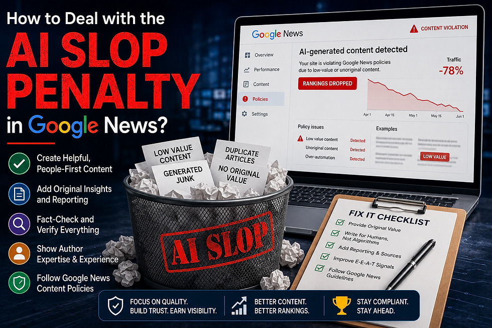 How to Deal with the "AI Slop" Penalty in Google News?