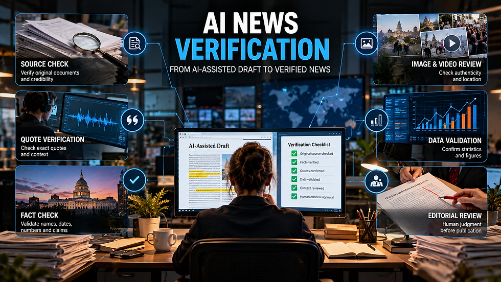 AI News Verification: How Journalists Can Verify AI-Assisted Reporting Before Publication