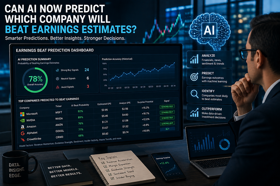 News Research AI Intelligence For Predicting Earnings Beats